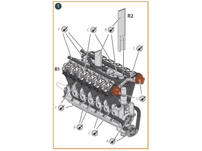 Liberty L-12 engine set 3D print 