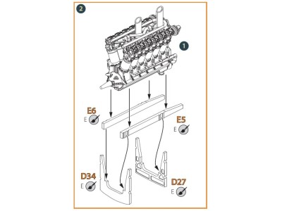 Liberty L-12 engine set 3D print 