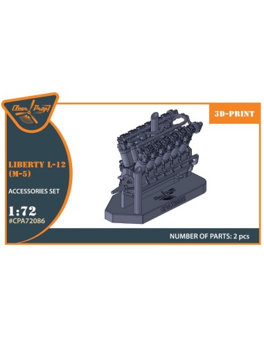 Liberty L-12 engine set 3D print 