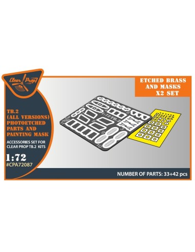 TB.2 PE parts and painting mask x2 set for CP kits 