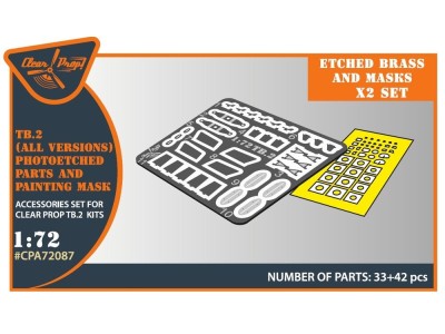 TB.2 PE parts and painting mask x2 set for CP kits 