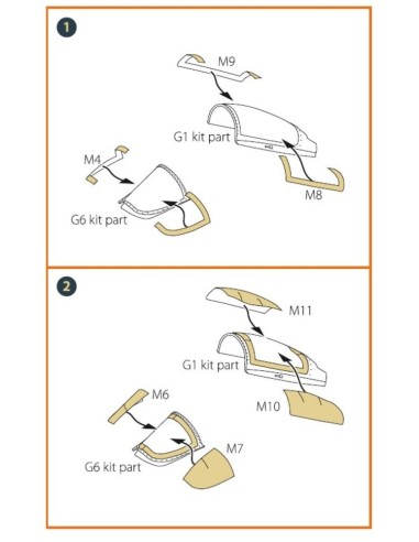 MiG-29 FULCRUM-A 9-12 late type double-sided painting mask for GWH kits 
