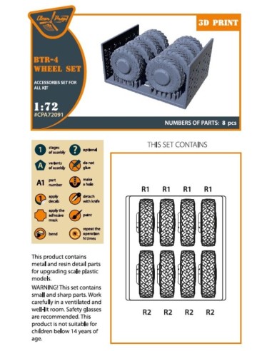 BTR-4 Wheel set for IBG kits 