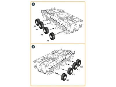 BTR-4 Wheel set for IBG kits 