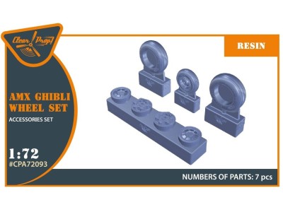 AMX, AMX-T Ghibli wheel set for Italeri kits 