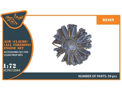 A5M Claude (all versions) resin engine set for CP kits CP72006/CP72008/CP72009/CP72010 upgrated 
