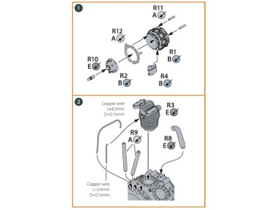 A5M Claude (all versions) resin engine set for CP kits CP72006/CP72008/CP72009/CP72010 upgrated 