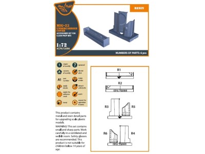 MiG-23 undercarriage covers for CP kits 