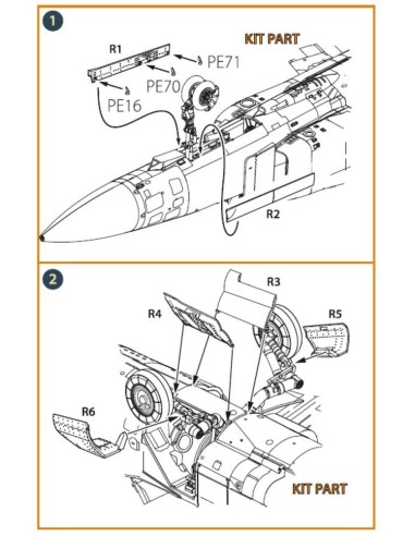 MiG-23 undercarriage covers for CP kits 