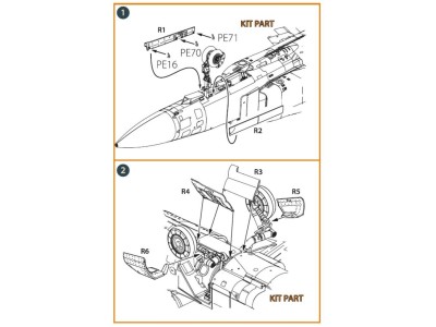 MiG-23 undercarriage covers for CP kits 