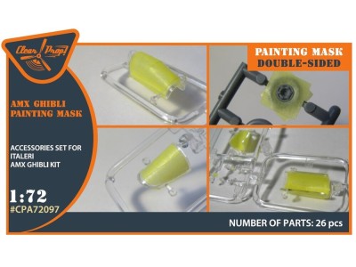 AMX Ghibli double-sided painting mask for Italeri kits 
