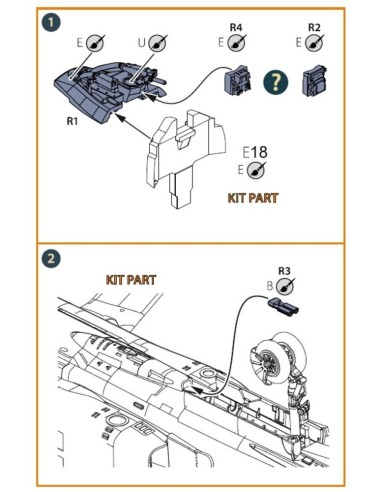 MiG-23 Instrument panel cover with gunsight for CP kits 