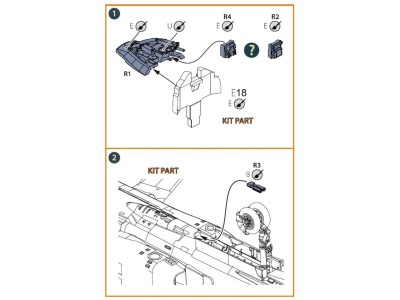 MiG-23 Instrument panel cover with gunsight for CP kits 