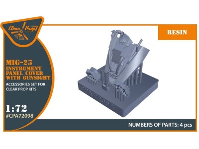 MiG-23 Instrument panel cover with gunsight for CP kits 