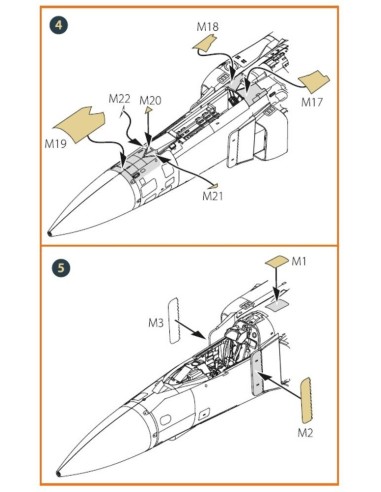 MiG-23ML, MLD, P, MLAE Exterior painting mask for CP kits 