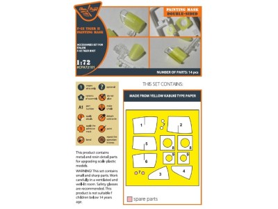 F-5E Tiger II painting mask for Italeri kits 