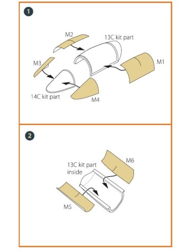 F-5E Tiger II painting mask for Italeri kits 