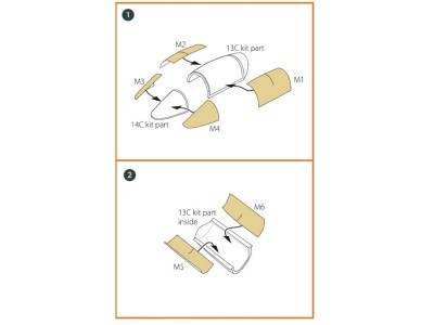 F-5E Tiger II painting mask for Italeri kits 