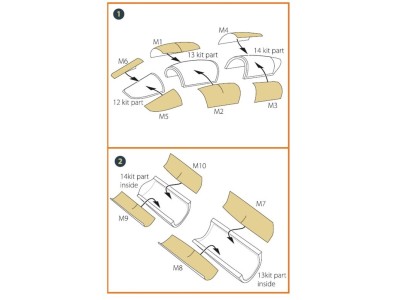 F-5F Tiger II painting mask for Italeri kits 