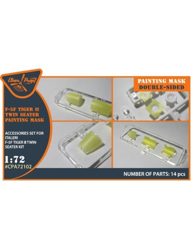 F-5F Tiger II painting mask for Italeri kits 
