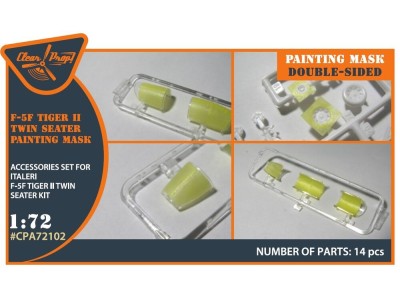 F-5F Tiger II painting mask for Italeri kits 