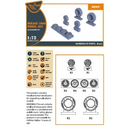 Mirage-2000 wheel set for Modelsvit, Dream Model kits 