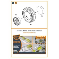 Mirage-2000 wheel set for Modelsvit, Dream Model kits  2