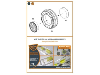 Mirage-2000 wheel set for Modelsvit, Dream Model kits 