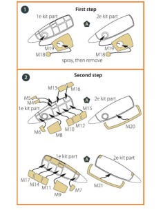F84E/G Thunderjet painting mask for Italeri/Academy kits  2