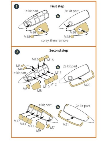 F84E/G Thunderjet painting mask for Italeri/Academy kits 