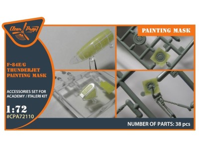 F84E/G Thunderjet painting mask for Italeri/Academy kits 
