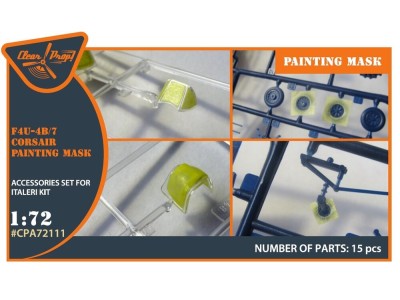 F4U-4B/7 Corsair painting mask for Italeri kits 