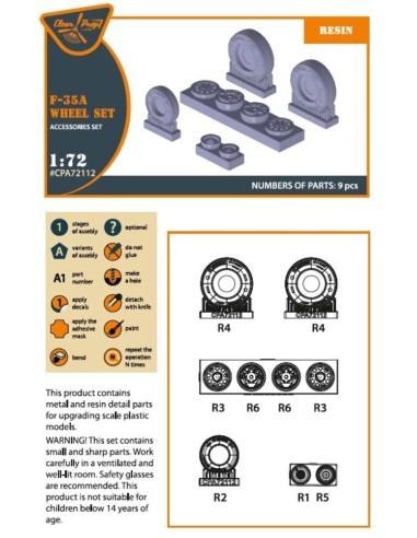F-35A wheel set 