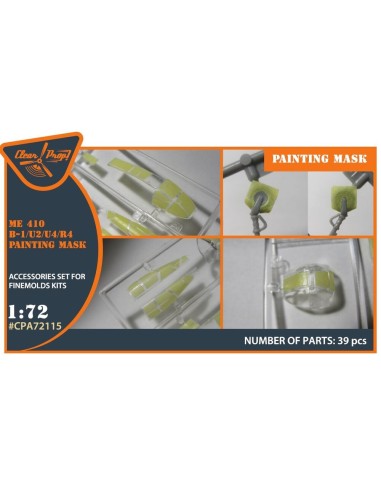 Me-410 B-1/U2/U4/R4 painting mask for Finemolds kits 