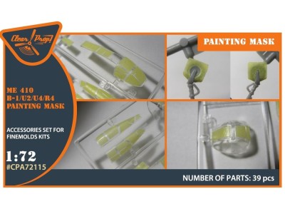 Me-410 B-1/U2/U4/R4 painting mask for Finemolds kits 
