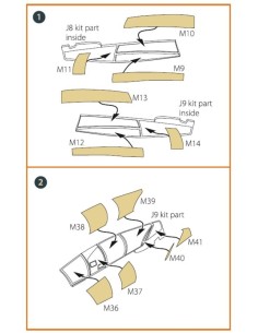 Me-410 B-1/U2/U4/R4 painting mask for Airfix kit  2