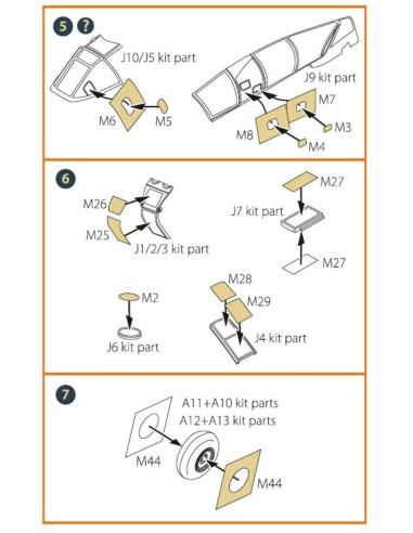 Me-410 B-1/U2/U4/R4 painting mask for Airfix kit 