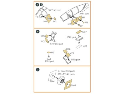 Me-410 B-1/U2/U4/R4 painting mask for Airfix kit 
