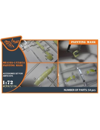 Me-410 B-1/U2/U4/R4 painting mask for Airfix kit 