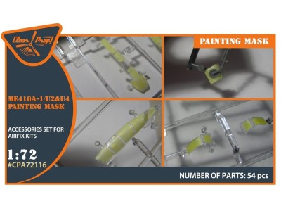 Me-410 B-1/U2/U4/R4 painting mask for Airfix kit 