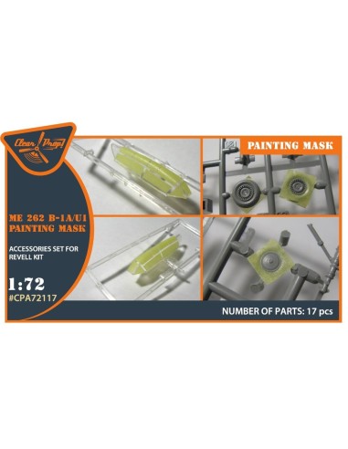 Me-262B-1A/U1 painting mask for REVELL kit 