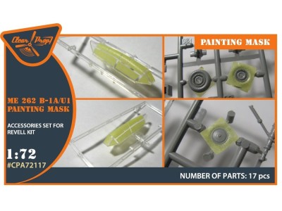 Me-262B-1A/U1 painting mask for REVELL kit 