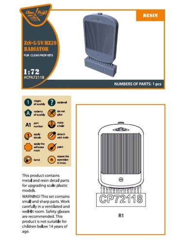 ZiS-5/5V/BZ39 Radiator for CP kits 
