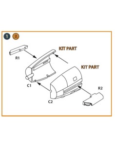 Me-410 B-1/U2/U4/R4 exhausts for Finemolds kits  2