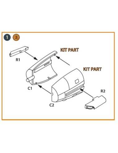 Me-410 B-1/U2/U4/R4 exhausts for Finemolds kits 