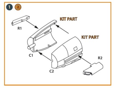 Me-410 B-1/U2/U4/R4 exhausts for Finemolds kits 