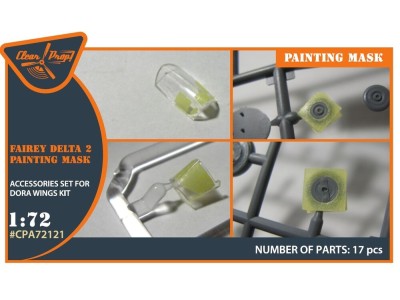 Fairey Delta 2 painting mask for Dora Wings kit 