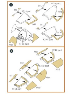 Mirage 2000D double-sided painting mask for Modelsvit kit 72075  2