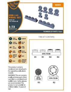 EMB-145 wheel set for A-model kits 