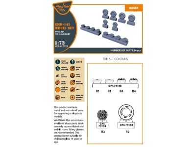EMB-145 wheel set for A-model kits 